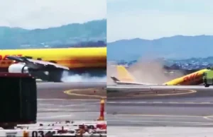 Kostaryka: samolot transportowy DHL wylądował, po czym pękł na pół. Piloci...