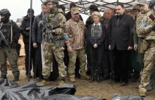 Ursula von der Leyen i Josep Borrell są w Buczy