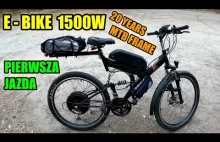 E-bike 1500W 48v na 20 letniej ramie MTB za 3300 PLN