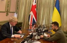 Boris Johnson poleciał do Kijowa. Rozmawia z Wołodymyrem Zełenskim