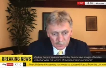 Miażdżący dowód pokazany podczas wywiadu na żywo z Pieskowem