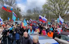 Prorosyjskie demonstracje w Niemczech. Szokujące obrazki w dużych miastach