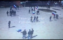 Rosjanie przywieźli fałszywych prorosyjskich demonstrantów z Krymu