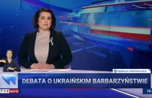 "Wiadomości" TVP przepraszają za "ukraińskie barbarzyństwo" na pasku
