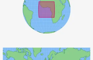 Ciekawa strona obrazująca geograficzne odwzorowania powierzchni globu