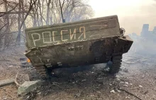 Bitwa o Donbas. Rosjanie uciekli, zostawiając grób z ciałami swoich kolegów