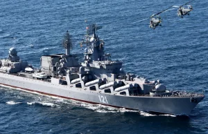 Uratowano 14 rosyjskich marynarzy z krążownika Moskwa. Słynny okręt...