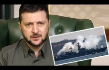 Prezydent Ukrainy o zniszczeniu ruskiego statku moskwa