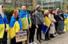 Ukraińcy protestowali w Berlinie: „Rosja już wiele razy pisała naszą historię”