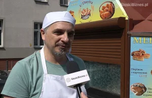Gliwice: po fast foody Dmytra z Ukrainy ustawiają się kolejki. foto, wideo