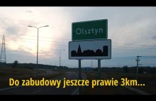 Teren zabudowany zaczyna się 3km przed zabudowaniami