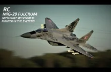 RC MiG-29 Fulcrum - myśliwiec wieczorem / fighter in the evening
