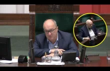 Włodzimierz Czarzasty musiał obudzić J. Korwina podczas posiedzenia Sejmu