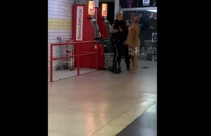 Kłótnia z ochroniarzem w markecie zakończona szybkim nokautem