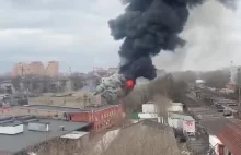 W Korolowie (Rosja) wybuchł wielki pożar. Wideo od mieszkańców.