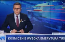 "Wiadomości" TVP wymyśliły, ile wynosi emerytura Tuska. Niestety, to manipulacja