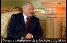 Łukaszenka daje wykład o homoseksualizmie. Lesbijki rozumie, ale geje...? [PL]