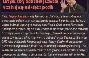 Kardynał, który badał sprawę Dziwisza wcześniej wspierał księdza pedofila