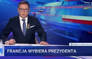 "Wiadomości" TVP w wyborczy wieczór milczą o związkach Le Pen z Putinem