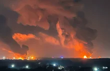 Pożar zbiorników ropociągu “Drużba” w Briańsku. 150 km od granic Ukrainy