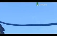 nagranie spadającego w korkociągu rosyjskiego samolotu