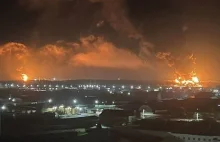 Potężne pożary w rosyjskim Briańsku. Płonie m.in. magazyn ropy naftowej