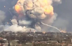 Kolejny pożar w rosyjskiej bazie wojskowej. Ussuryjsk - Rosja.