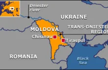 Maszty radiowe nadające rosyjskie radio wysadzone w Mołdawii