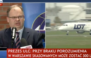 Prezes ULC planuje skasować średnio 300 lotów dziennie