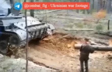 Rosyjski czołg rozjechał i zabił ruskiego żołnierza