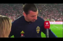 Zlatan podsumowuje mecz z Polską