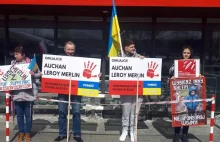 Demonstracja tym razem nie pod sklepami Leroy Merlin i Auchan xD