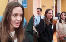 Angelina Jolie we Lwowie. Gdy zawyły syreny, musiała kryć się w schronie