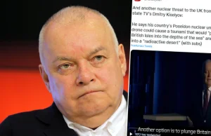 Rosyjski prezenter grozi W. Brytanii. "Może stać się radioaktywną pustynią"