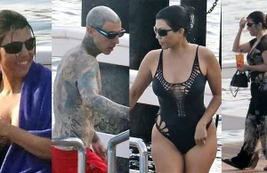Kourtney Kardashian i Travis "przyłapani" nad basenem we Włoszech (ZDJĘCIA)