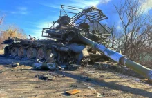 Zdjęcia potwierdzają stratę 600 czołgów przez Rosję na Ukrainie