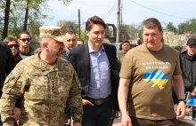 Premier Kanady Justin Trudeau na Ukrainie. Odwiedził m.in. Irpień