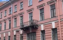 Balkonowa walka rusków zakończona bez telemarku ( ͡° ͜ʖ ͡°)