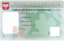 Książeczkę wojskową żołnierza zawodowego zastąpi karta ID