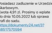 Uwaga! Fałszywe SMS-y dotyczące zadłużenia w urzędzie skarbowym