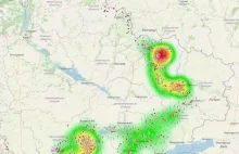 Tak wygląda koncentracja Rosyjskich telefonów komórkowych na Ukrainie