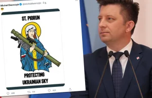 Michał Dworczyk opublikował grafikę z Matką Boską Javelinowską. "Profanacja"