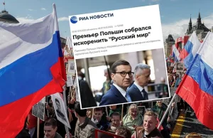 Rosyjska propaganda atakuje Morawieckiego. "Zamierza zlikwidować 'rosyjski świat