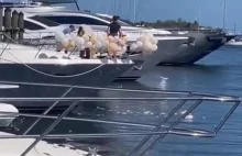 Czyszczenie balonów z jachtu
