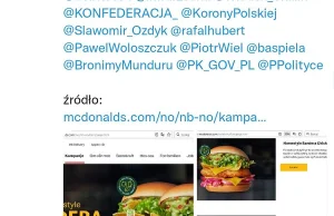 Konfederaci odkryli burger z McDonald's o nazwie Bandera.