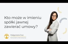 Kto może w imieniu spółki jawnej zawierać umowy?