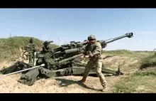 Ultralekka haubica BAE M777 w akcji na Ukrainie