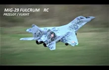 MiG-29 Fulcrum RC - przelot / flight