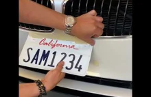 W Kalifornii po latach badań dostępne są tablice rejestracyjne w formie naklejki