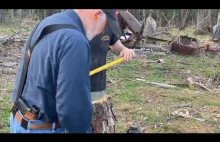 Old Time Black Powder Wood Splitting Wedge